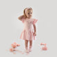 Little A By A'Dee Gemma roze jurk met strik en details
