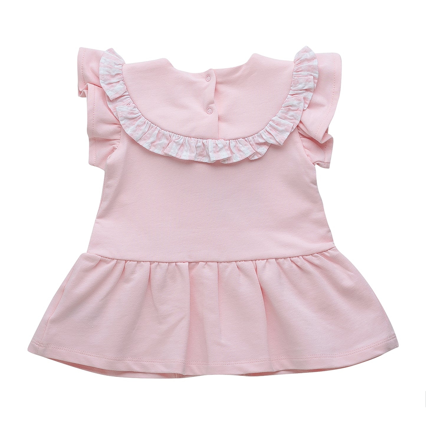 Little A By A'Dee Gemma roze jurk met strik en details