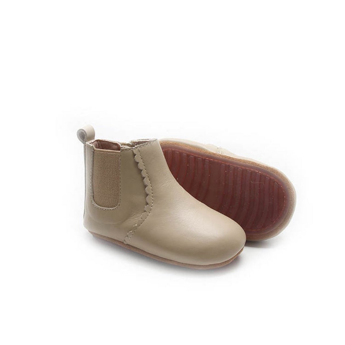 Teddy & James Taupe Chelsea Boots Creme